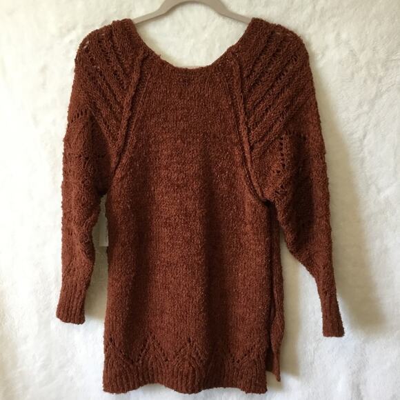 Anthropologie Cedar Pilcro Pointelle Tunic Sweater - Picture 10 of 16